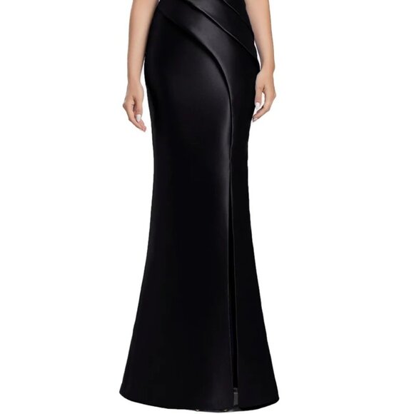 NWT Alexander by Daymor 2052F24 Mother of the Bride Off Shoulder Black Size 14 - Picture 3 of 8